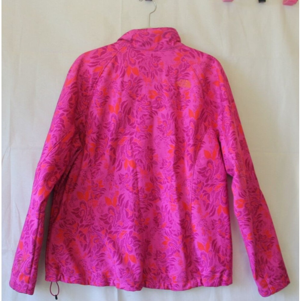 The North Face Womans Apex Bionic Pink Floral Fleece Lined Soft Shell Jacket XXL - Picture 9 of 12